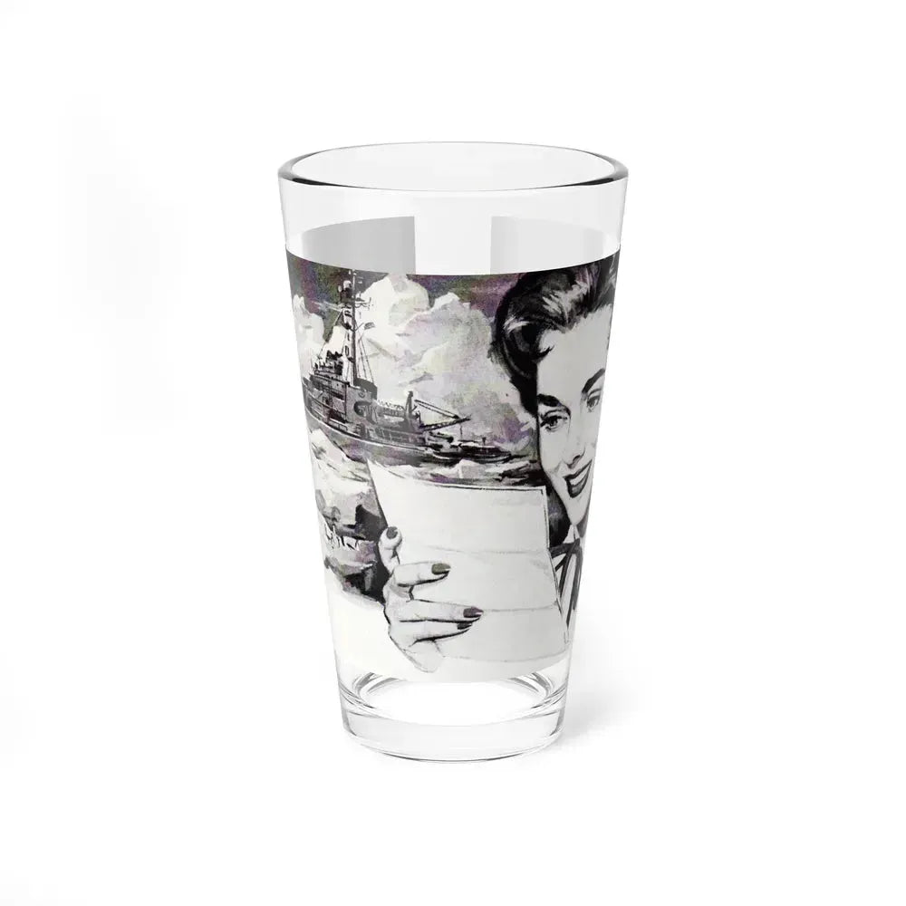 Campana Italian Balm advertisement, Cosmopolitan Illustration, March 1958 (Magazine Illustration) Pint Glass 16oz 16oz - Go Mug Yourself