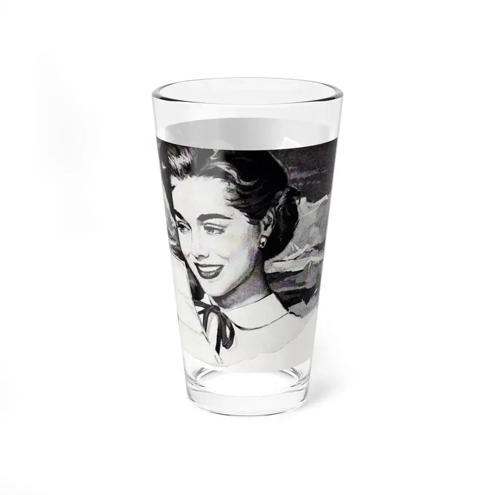 Campana Italian Balm advertisement, Cosmopolitan Illustration, March 1958 (Magazine Illustration) Pint Glass 16oz - Go Mug Yourself