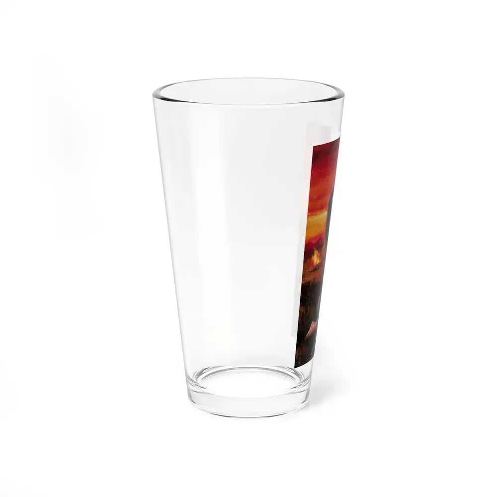 Campfire Romance, paperback cover - Pint Glass 16oz - Go Mug Yourself