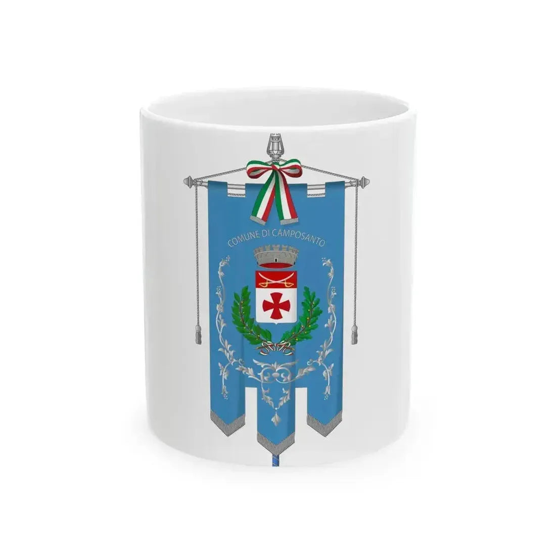 Camposanto-Gonfalone (Italy) White Coffee Mug 11oz - Go Mug Yourself