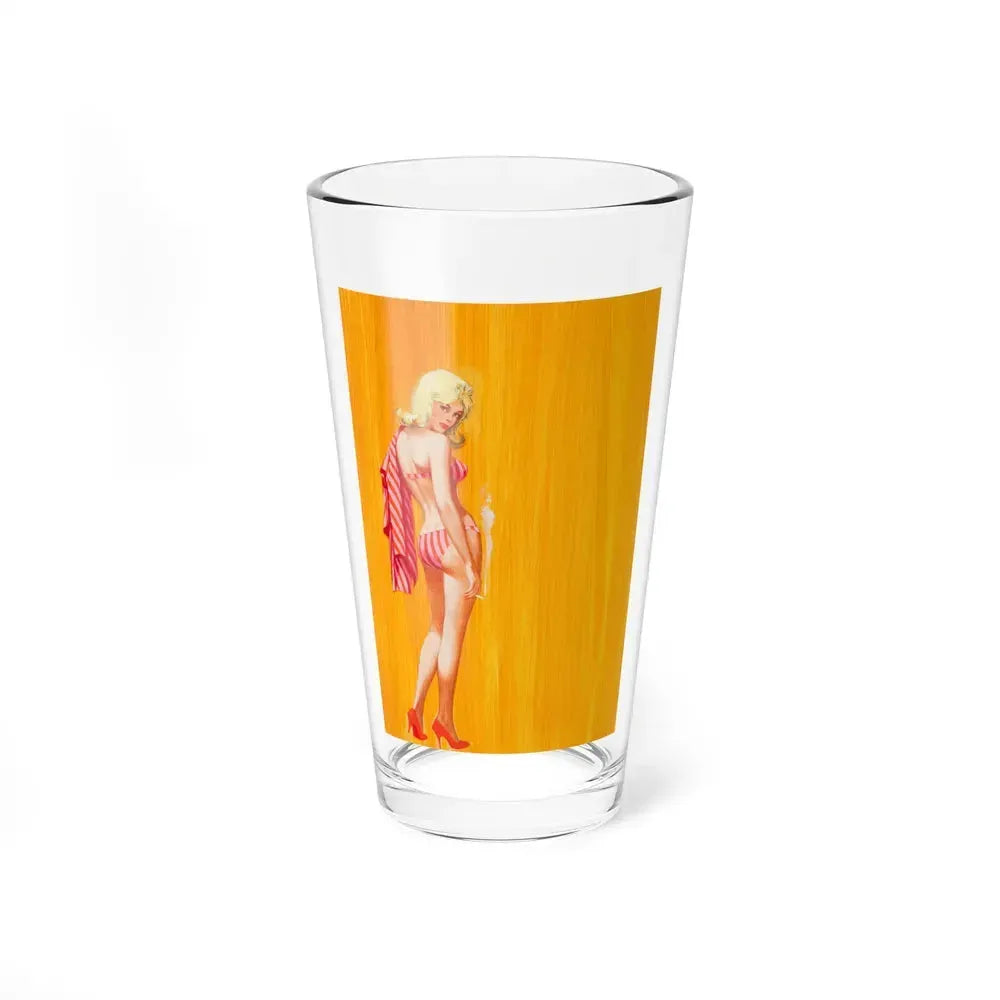 Campus Call Girl, paperback cover, 1964 - Pint Glass 16oz 16oz - Go Mug Yourself