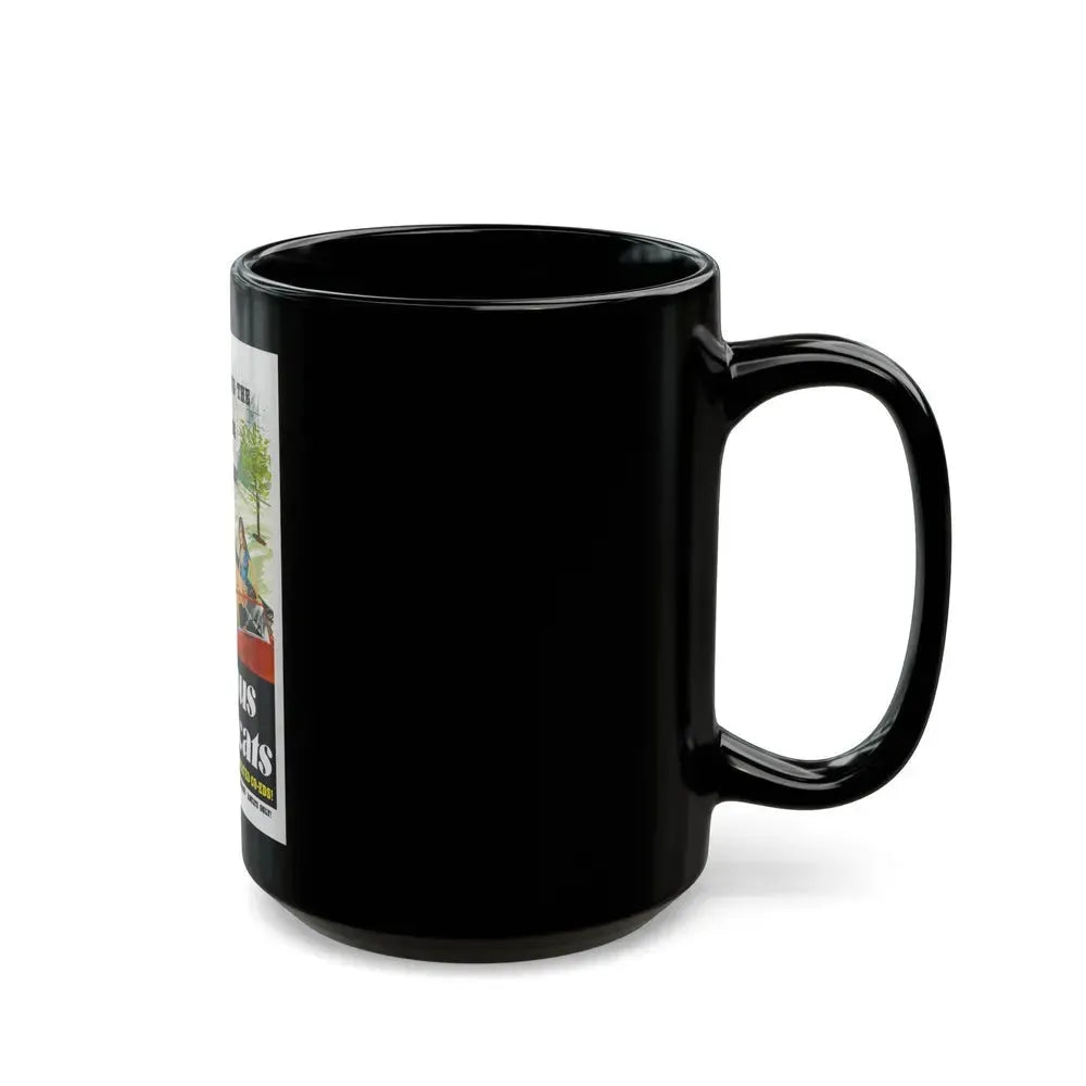 CAMPUS PUSSYCATS 1973 Movie Poster - Black Coffee Mug - Go Mug Yourself