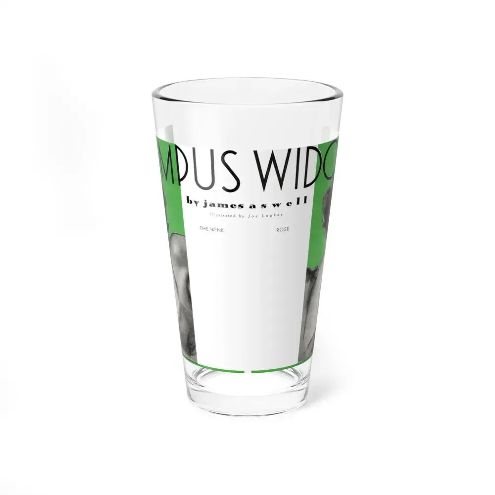 Campus Widows, College Humor and Sense, December 1933 (Magazine Illustration) Pint Glass 16oz 16oz - Go Mug Yourself