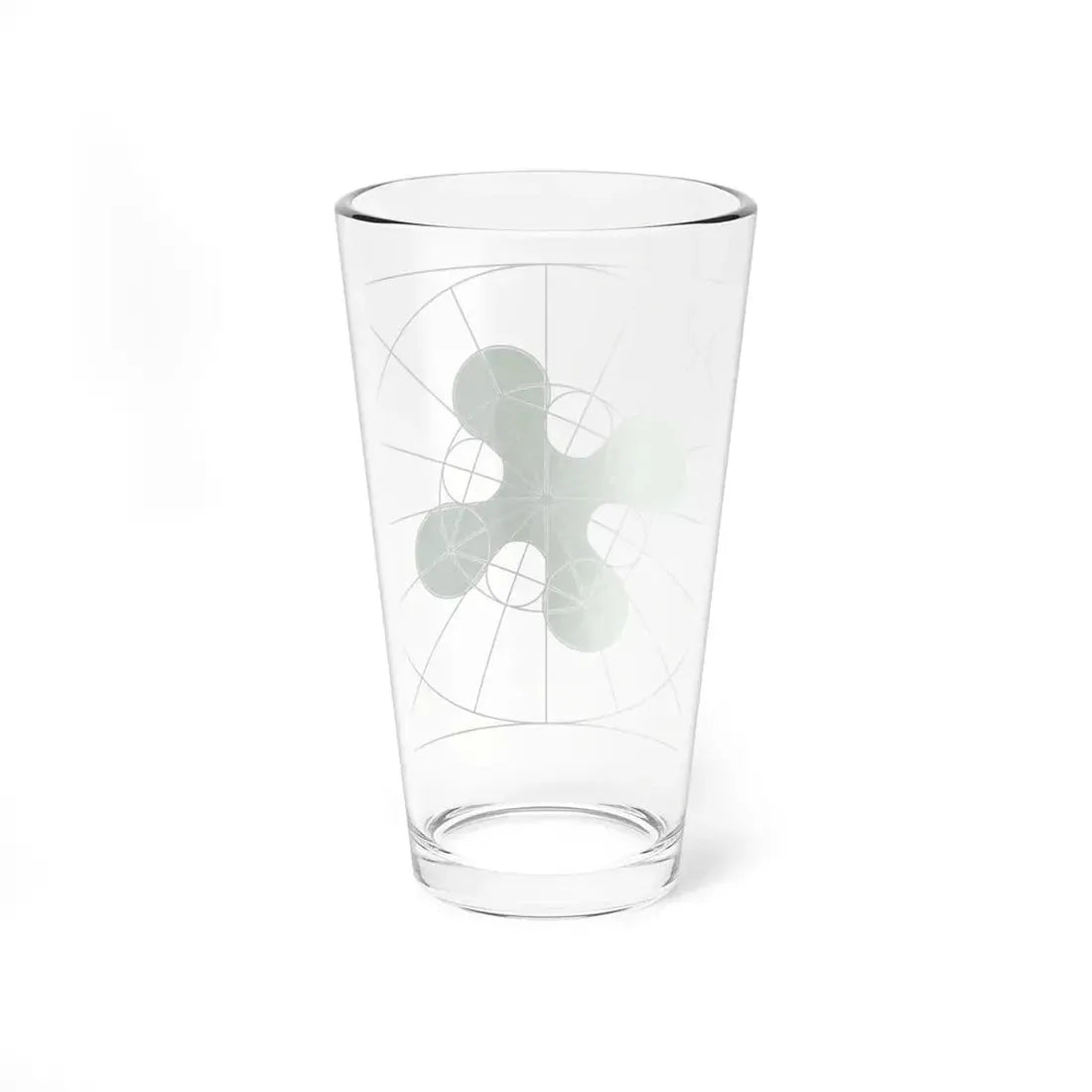 Camunian rose geometry (Italy) Pint Glass 16oz - Go Mug Yourself