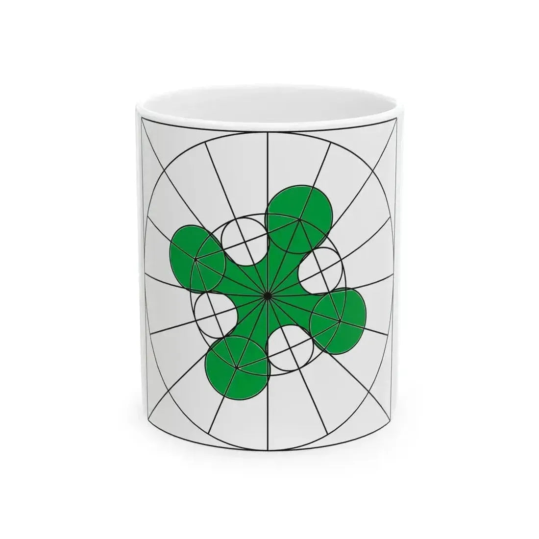 Camunian rose geometry (Italy) White Coffee Mug 11oz - Go Mug Yourself