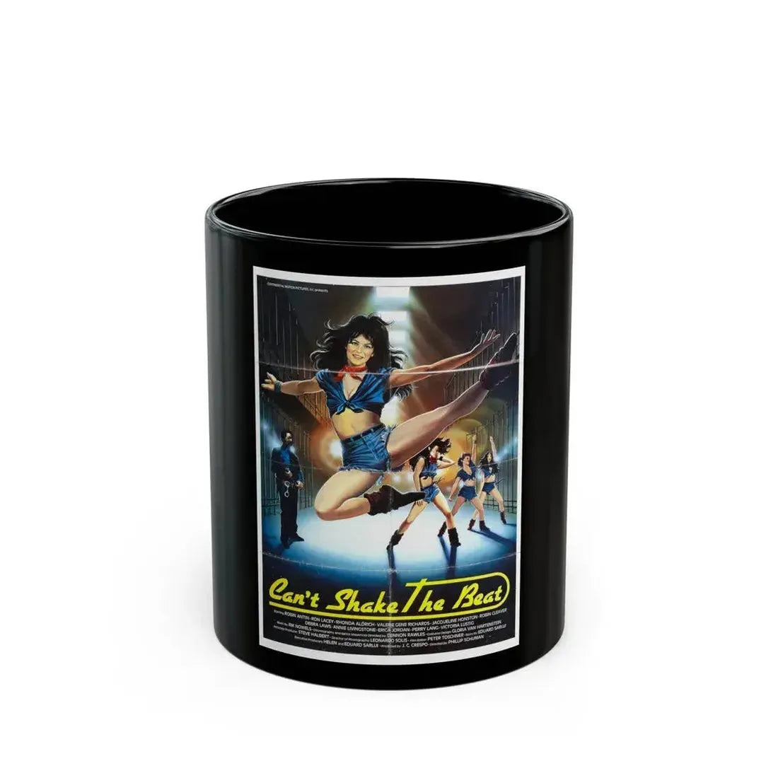 CAN'T SHAKE THE BEAT 1988 Movie Poster - Black Coffee Mug 11oz - Go Mug Yourself