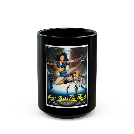 CAN'T SHAKE THE BEAT 1988 Movie Poster - Black Coffee Mug 15oz - Go Mug Yourself