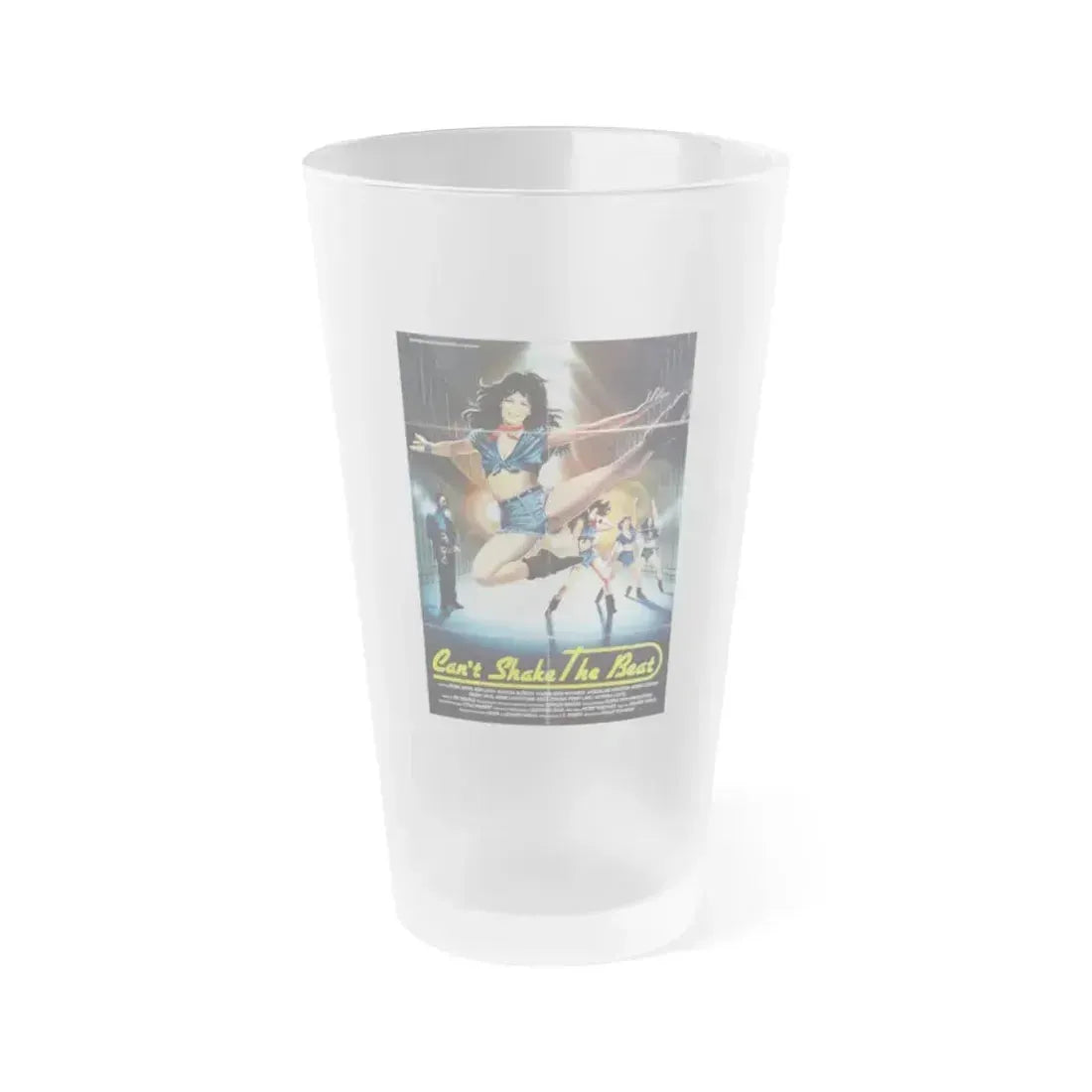 CAN'T SHAKE THE BEAT 1988 Movie Poster - Frosted Pint Glass 16oz 16oz Frosted - Go Mug Yourself