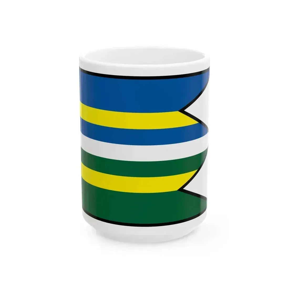 Cana Kosice Okolie Flag (Slovakia) White Coffee Mug 15oz - Go Mug Yourself