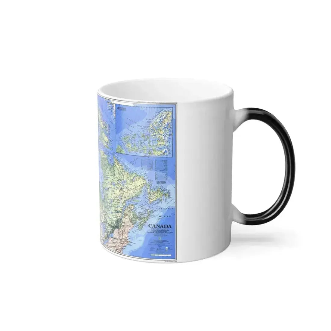 Canada (1985) (Map) Color Changing Mug 11oz - Go Mug Yourself