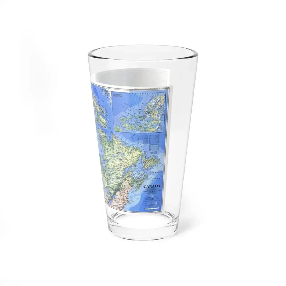 Canada (1985) (Map) Pint Glass 16oz - Go Mug Yourself