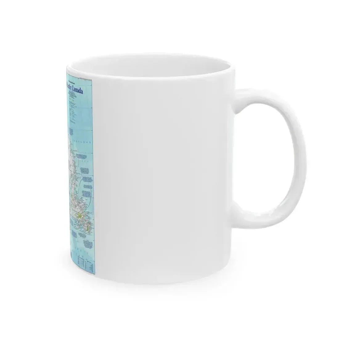 Canada - Atlantic 1 (1992) (Map) White Coffee Mug - Go Mug Yourself