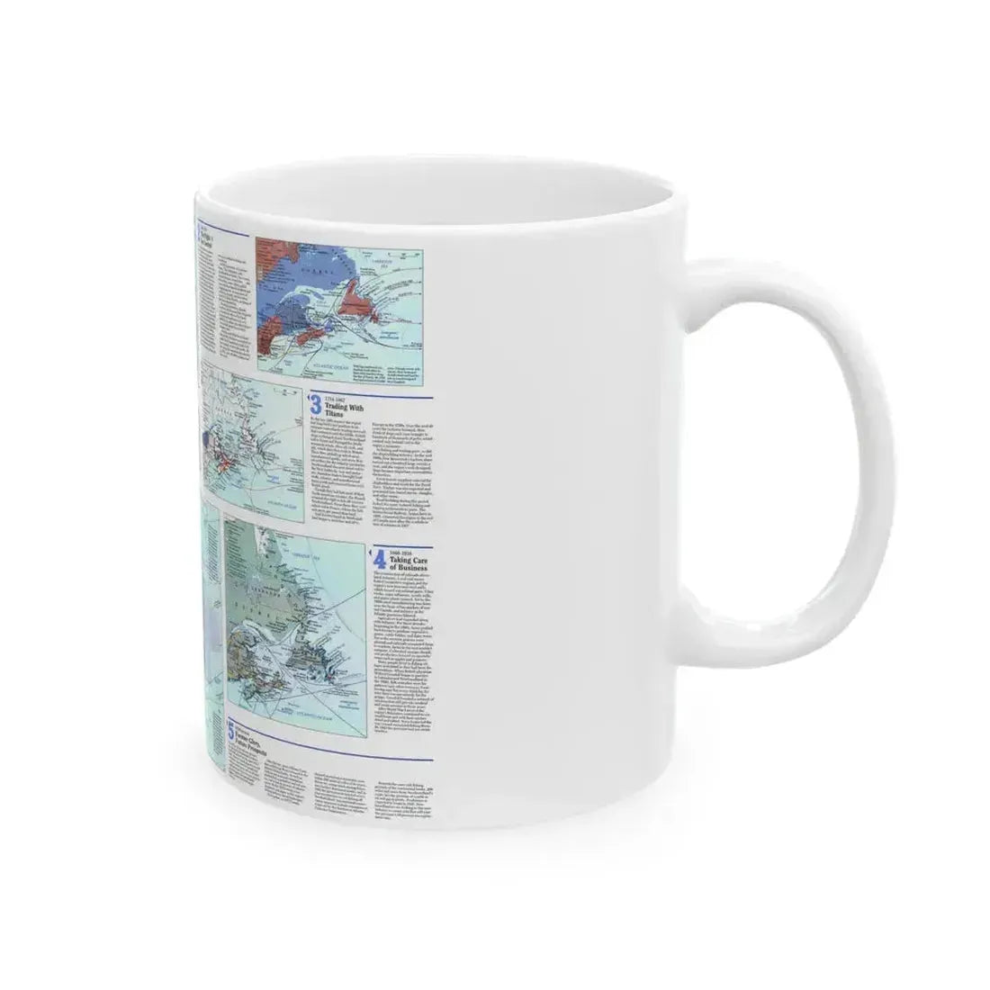 Canada - Atlantic 2 (1993) (Map) White Coffee Mug - Go Mug Yourself