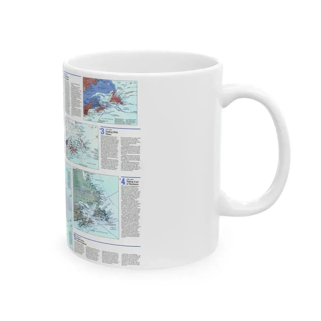 Canada - Atlantic 2 (1993) (Map) White Coffee Mug - Go Mug Yourself