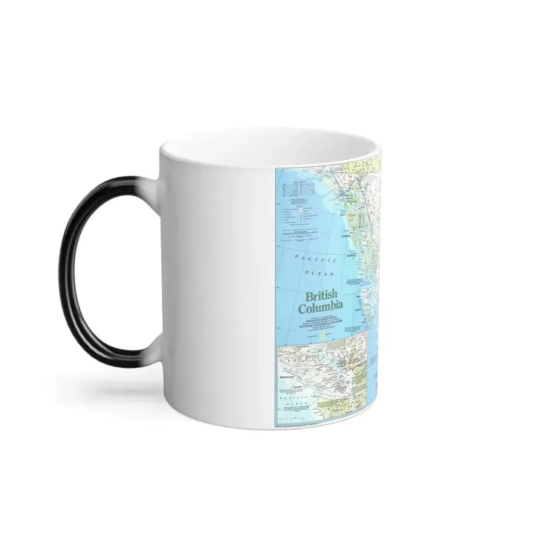 Canada - British Columbia 1 (1992) (Map) Color Changing Mug 11oz - Go Mug Yourself