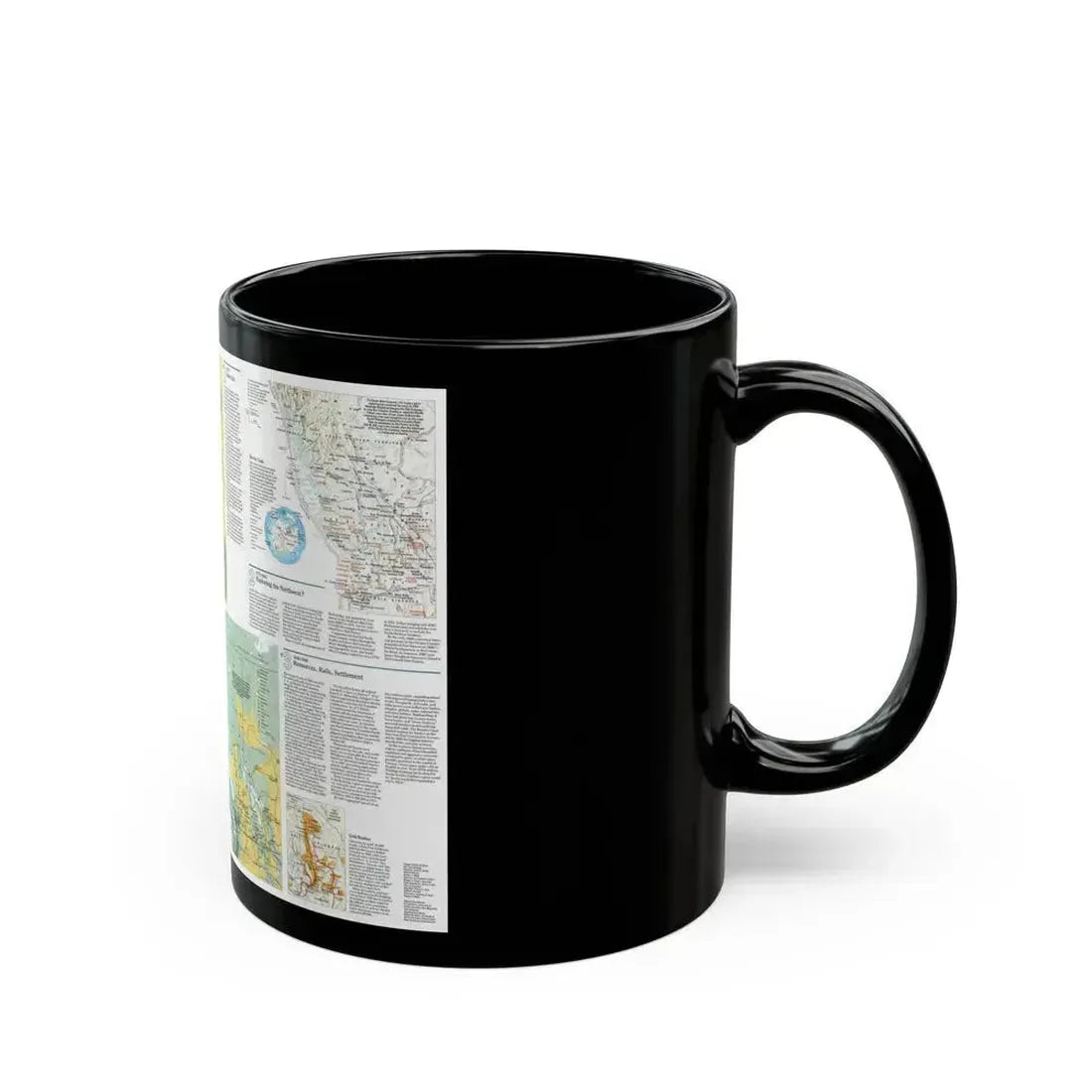 Canada - British Columbia 2 (1992) (Map) Black Coffee Mug - Go Mug Yourself