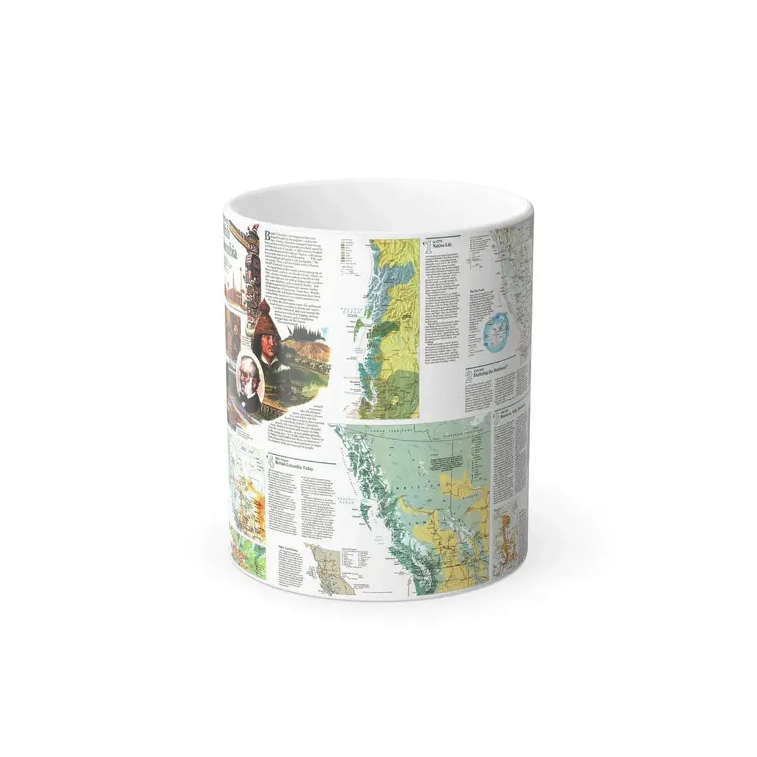 Canada - British Columbia 2 (1992) (Map) Color Changing Mug 11oz Default Title 11oz - Go Mug Yourself