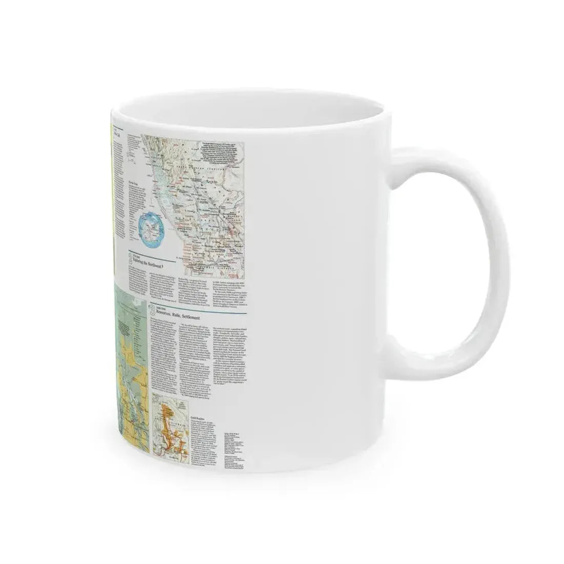 Canada - British Columbia 2 (1992) (Map) White Coffee Mug - Go Mug Yourself