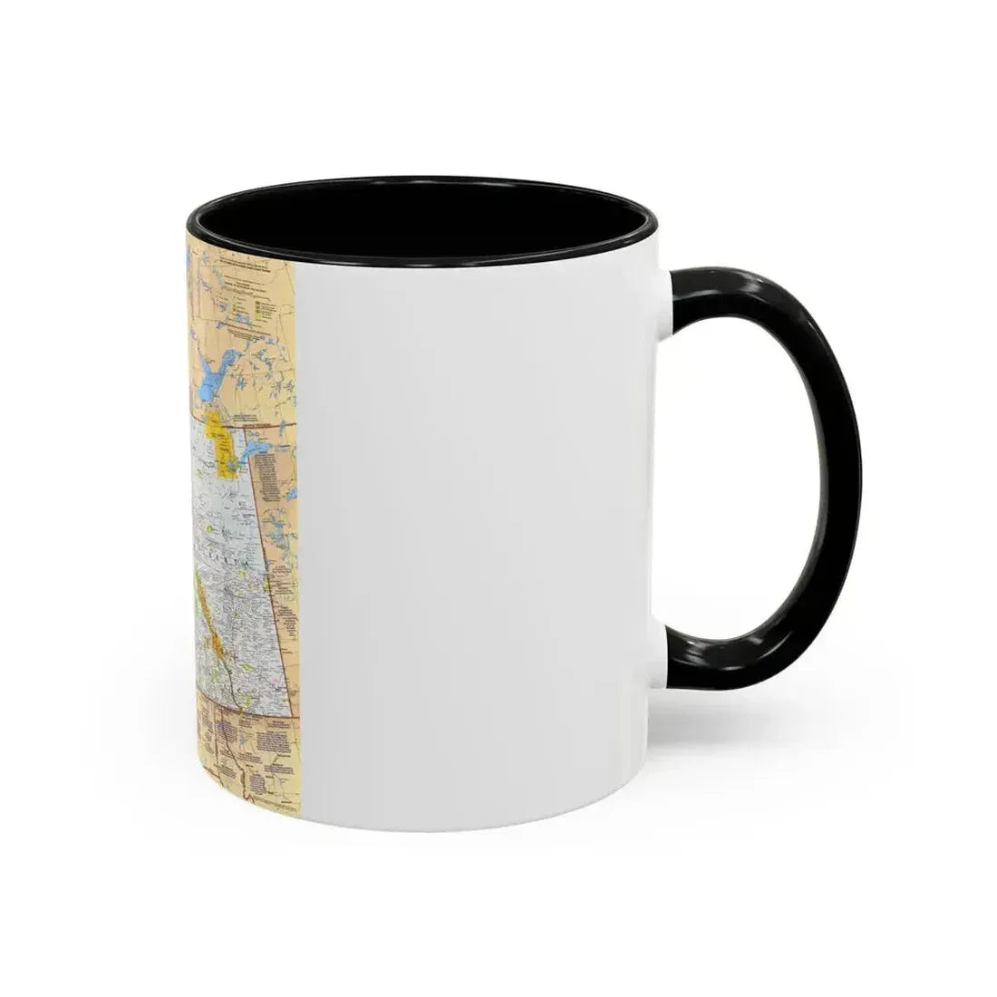 Canada - British Columbia, Alberta & Yukon (1978) (Map) Accent Coffee Mug - Go Mug Yourself
