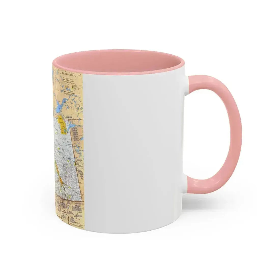 Canada - British Columbia, Alberta & Yukon (1978) (Map) Accent Coffee Mug - Go Mug Yourself