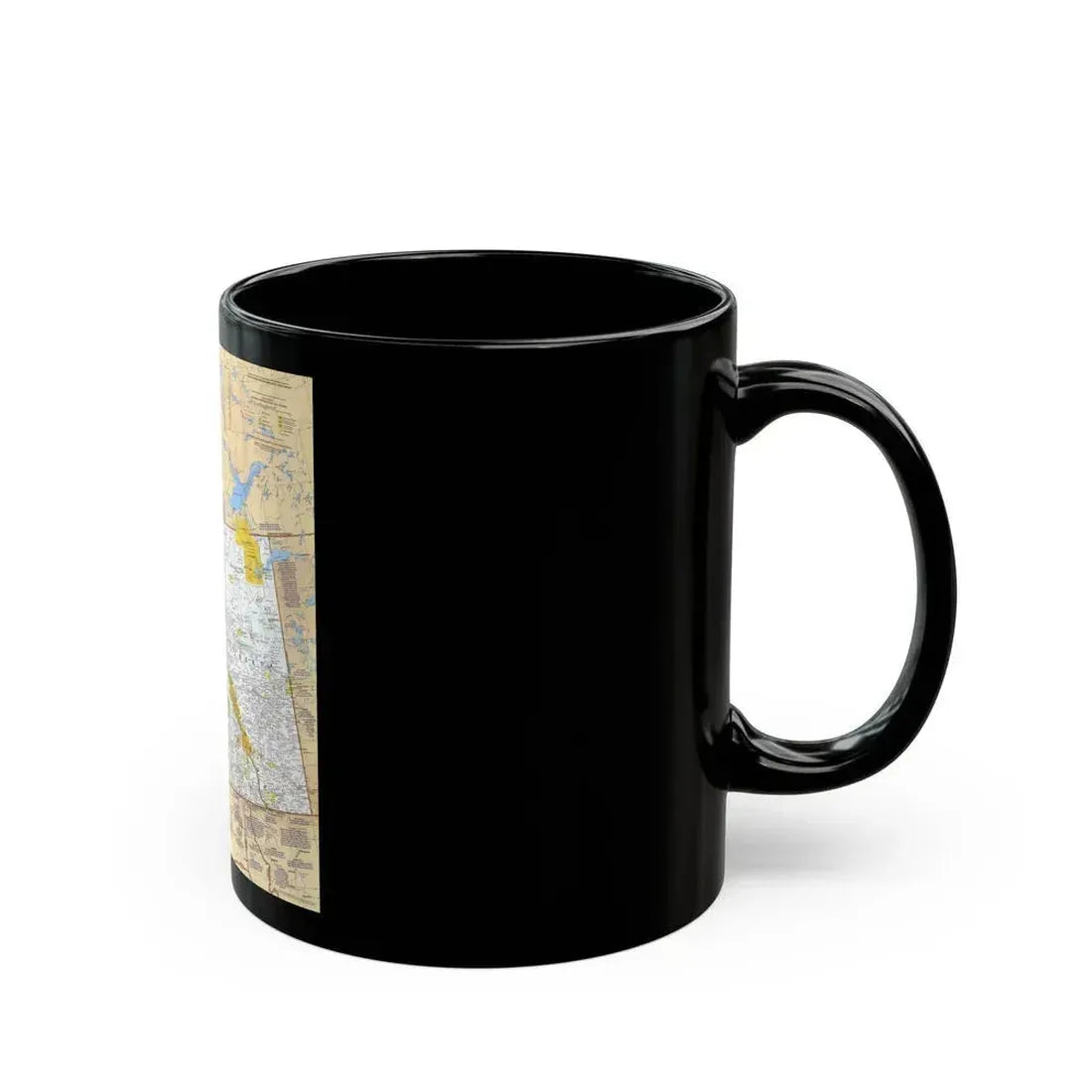 Canada - British Columbia, Alberta & Yukon (1978) (Map) Black Coffee Mug - Go Mug Yourself