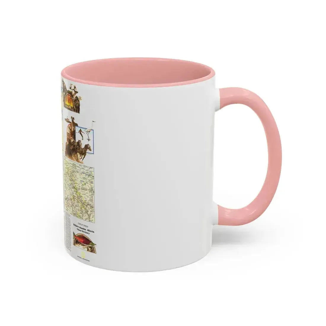 Canada - British Columbia, Alberta & Yukon 2 (1978) (Map) Accent Coffee Mug - Go Mug Yourself