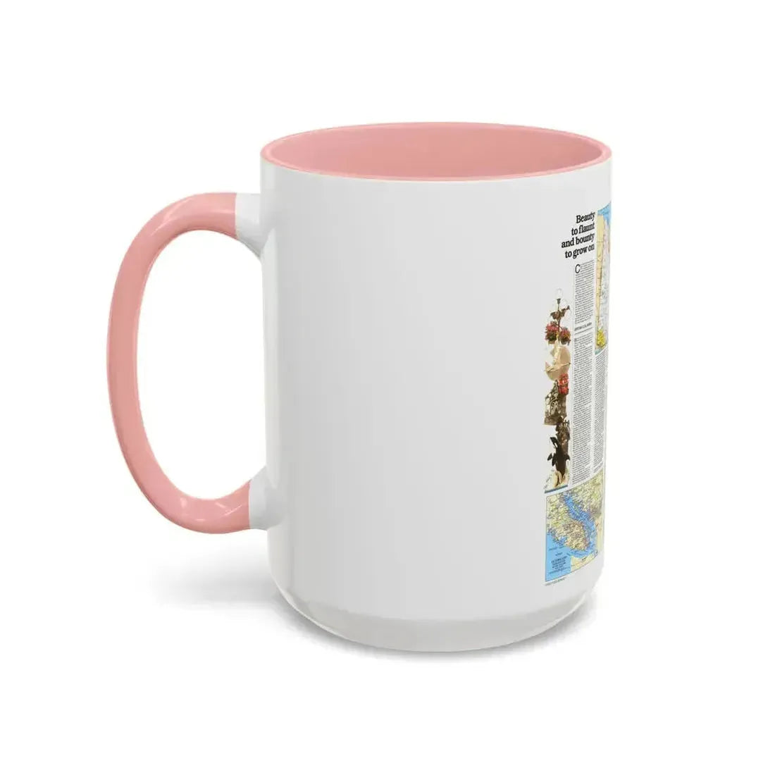 Canada - British Columbia, Alberta & Yukon 2 (1978) (Map) Accent Coffee Mug - Go Mug Yourself