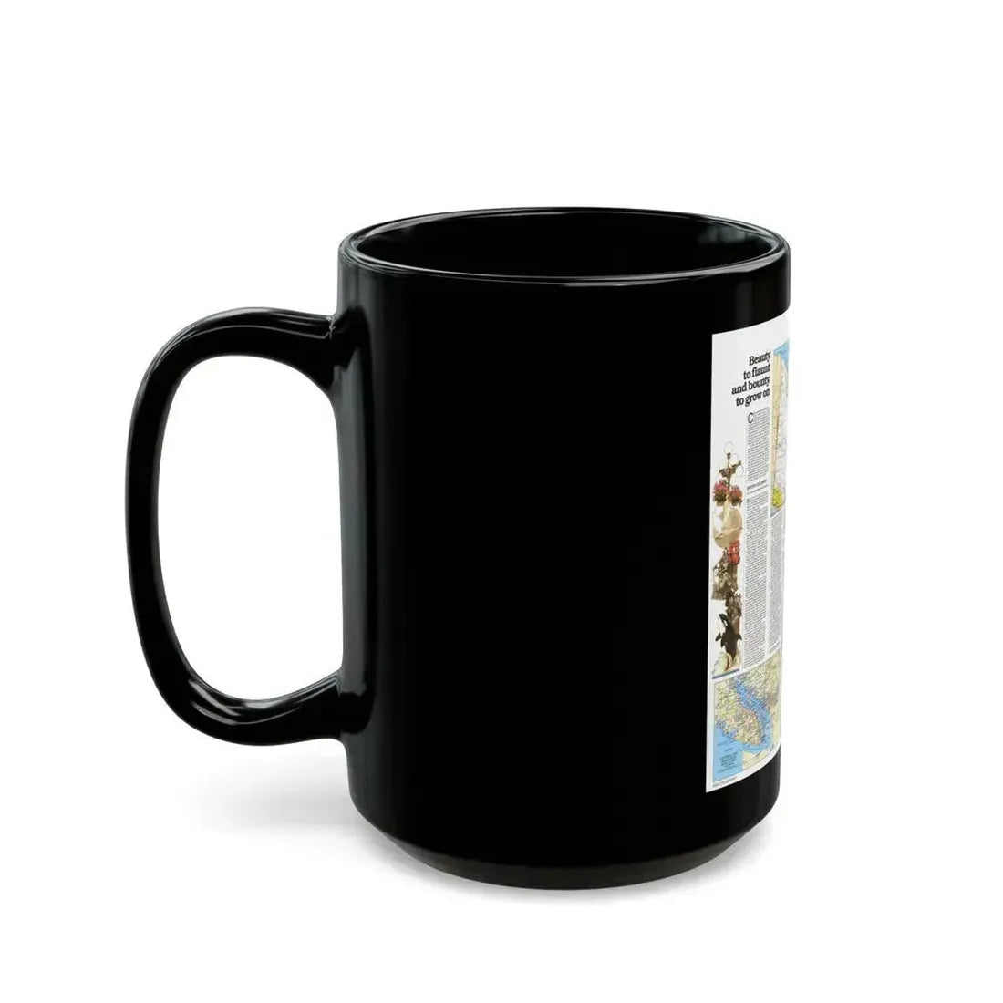 Canada - British Columbia, Alberta & Yukon 2 (1978) (Map) Black Coffee Mug - Go Mug Yourself