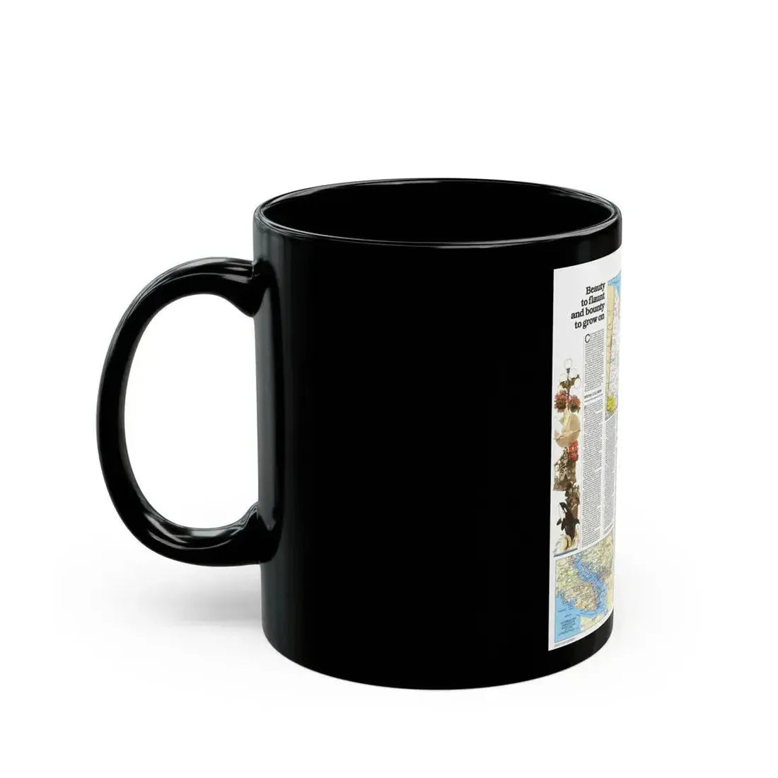 Canada - British Columbia, Alberta & Yukon 2 (1978) (Map) Black Coffee Mug - Go Mug Yourself