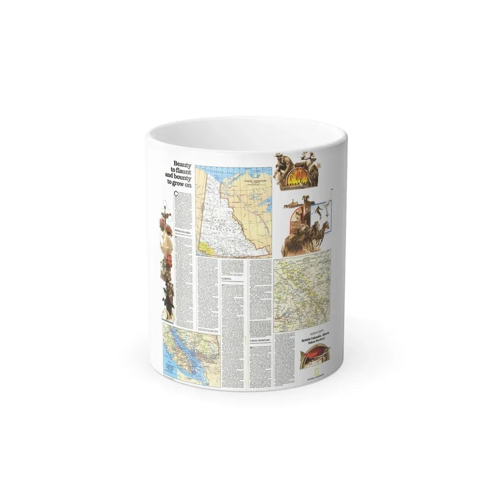 Canada - British Columbia, Alberta & Yukon 2 (1978) (Map) Color Changing Mug 11oz Default Title - Go Mug Yourself