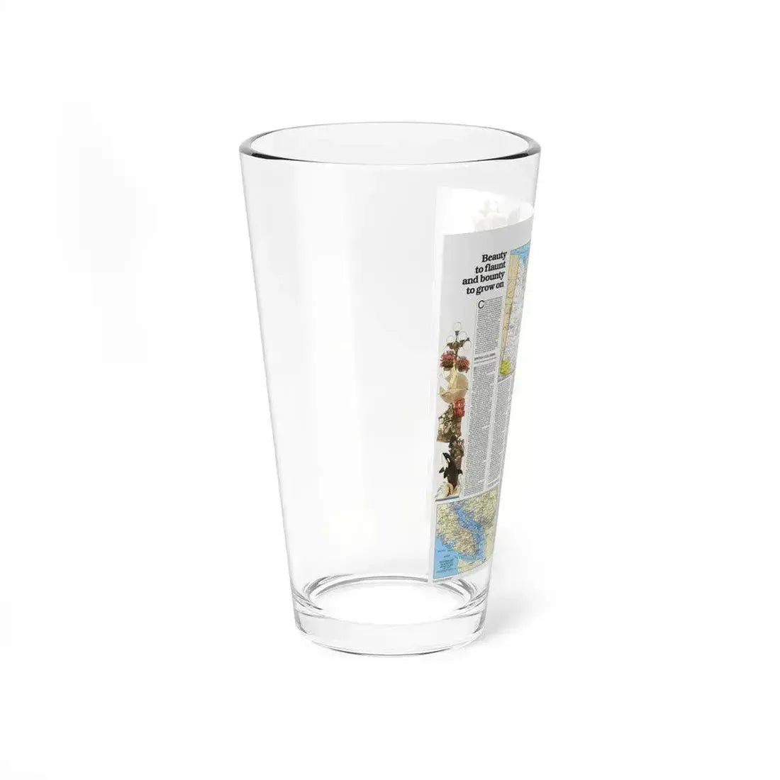 Canada - British Columbia, Alberta & Yukon 2 (1978) (Map) Pint Glass 16oz - Go Mug Yourself