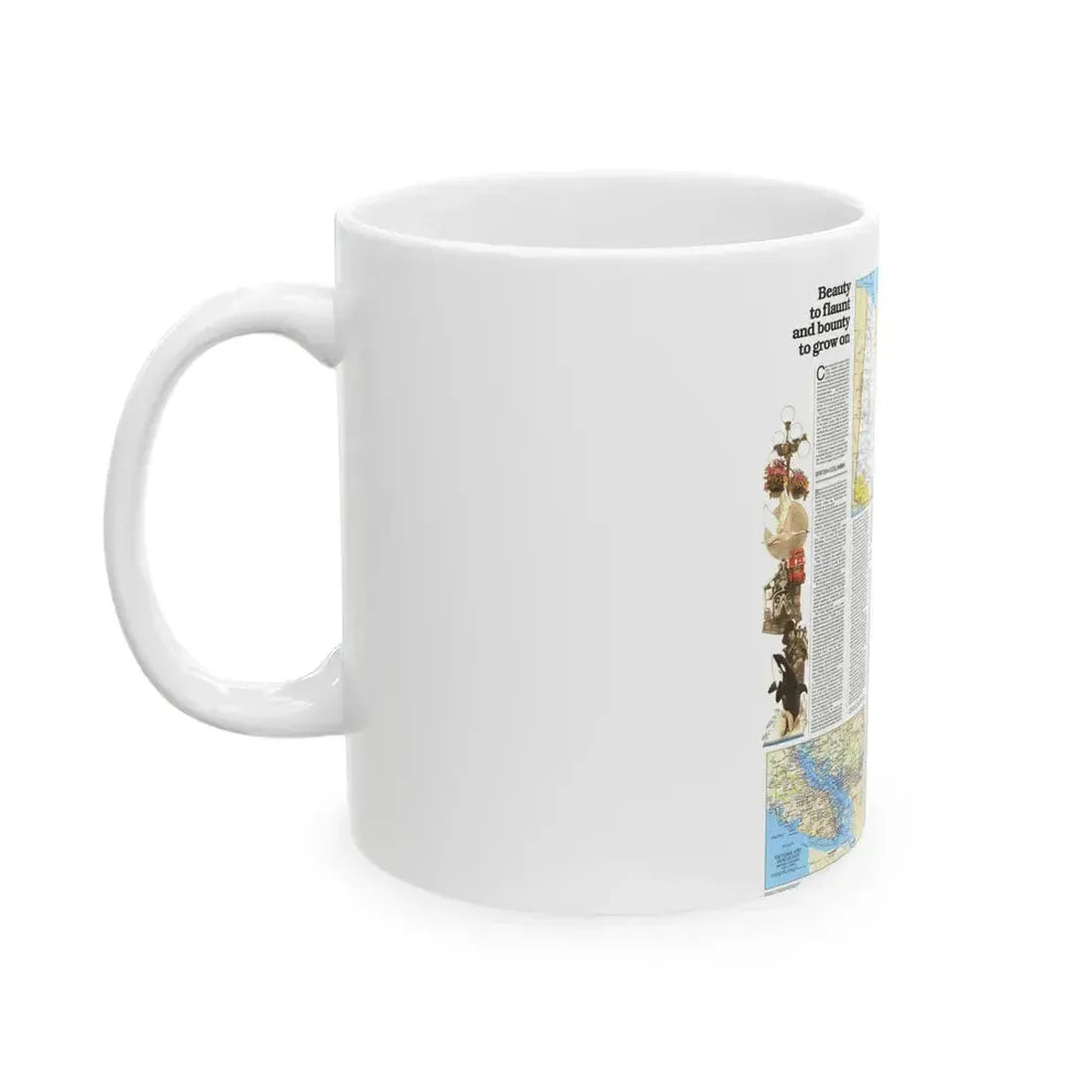 Canada - British Columbia, Alberta & Yukon 2 (1978) (Map) White Coffee Mug - Go Mug Yourself