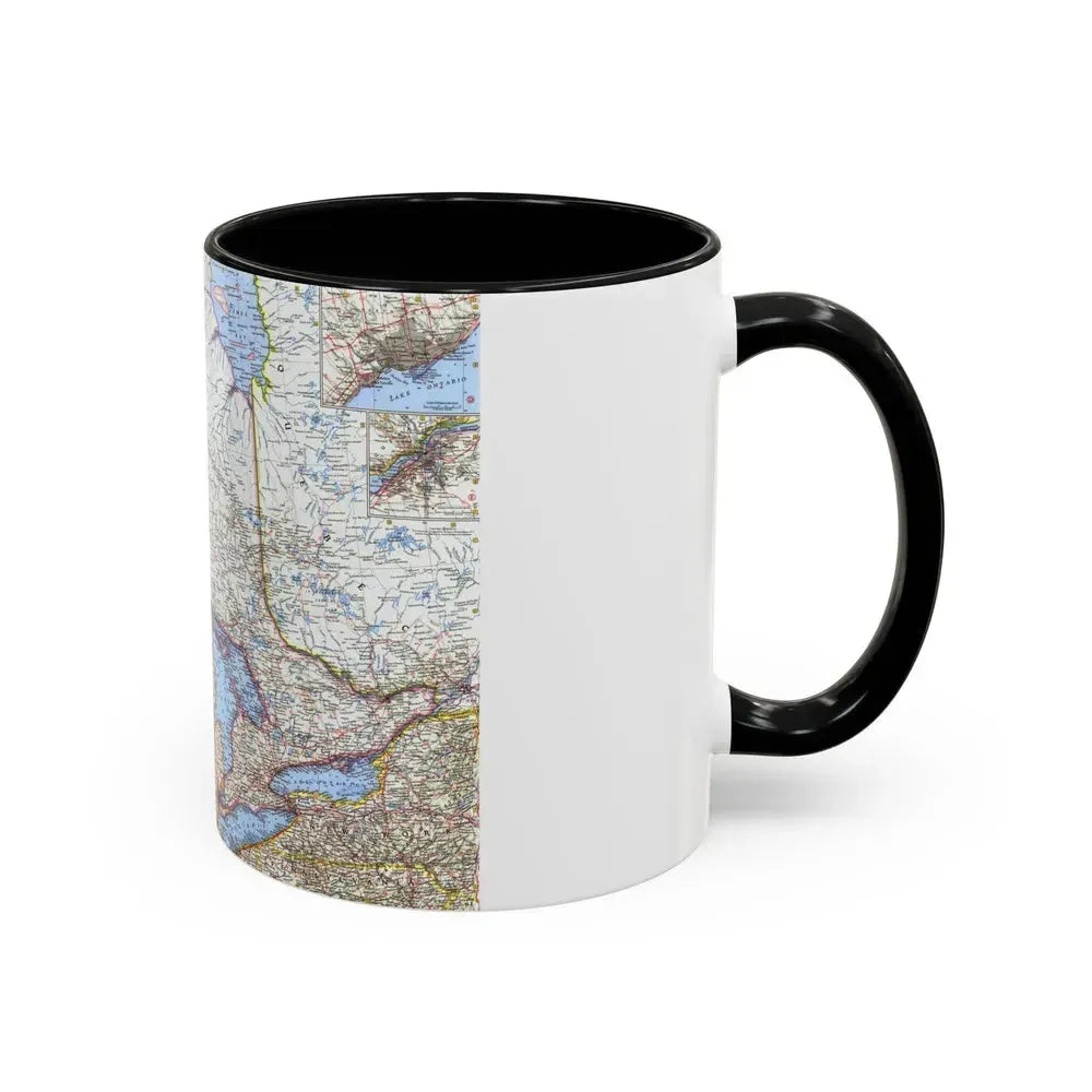 Canada - Central (1963) (Map) Accent Coffee Mug - Go Mug Yourself