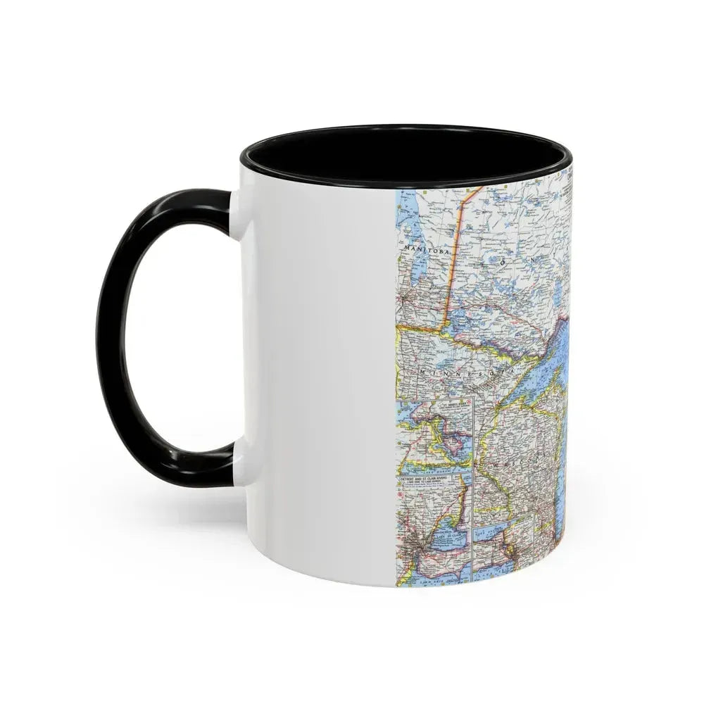 Canada - Central (1963) (Map) Accent Coffee Mug - Go Mug Yourself
