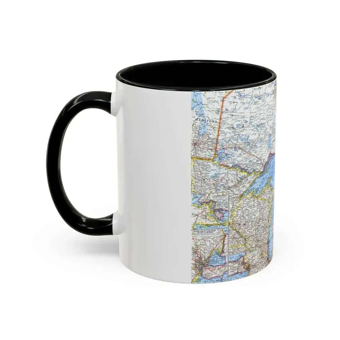 Canada - Central (1963) (Map) Accent Coffee Mug - Go Mug Yourself