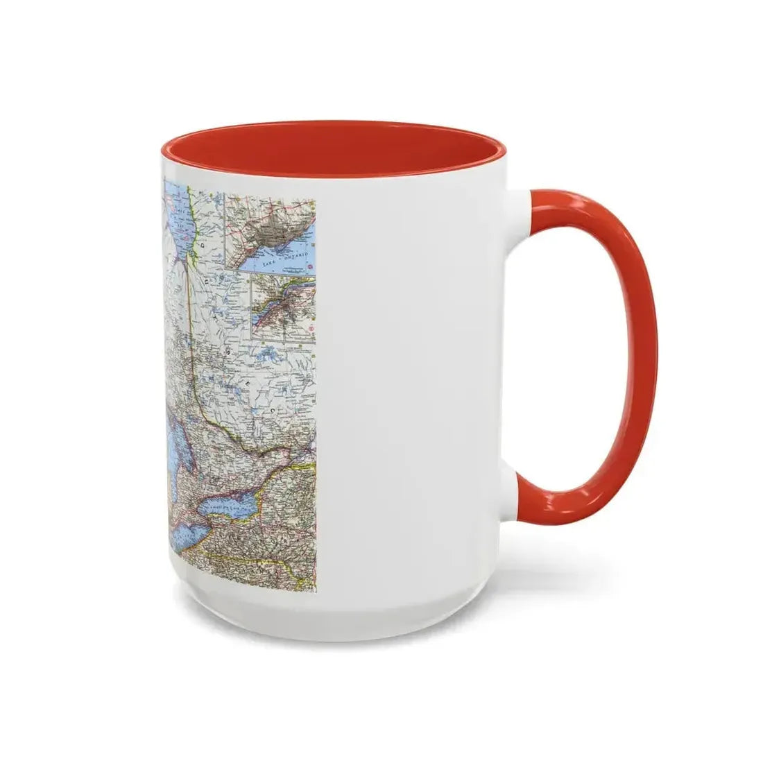 Canada - Central (1963) (Map) Accent Coffee Mug - Go Mug Yourself