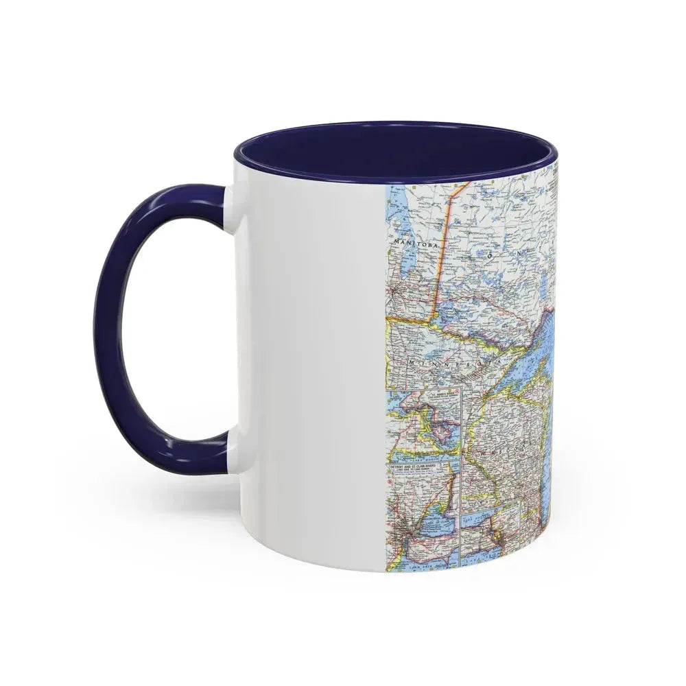 Canada - Central (1963) (Map) Accent Coffee Mug - Go Mug Yourself