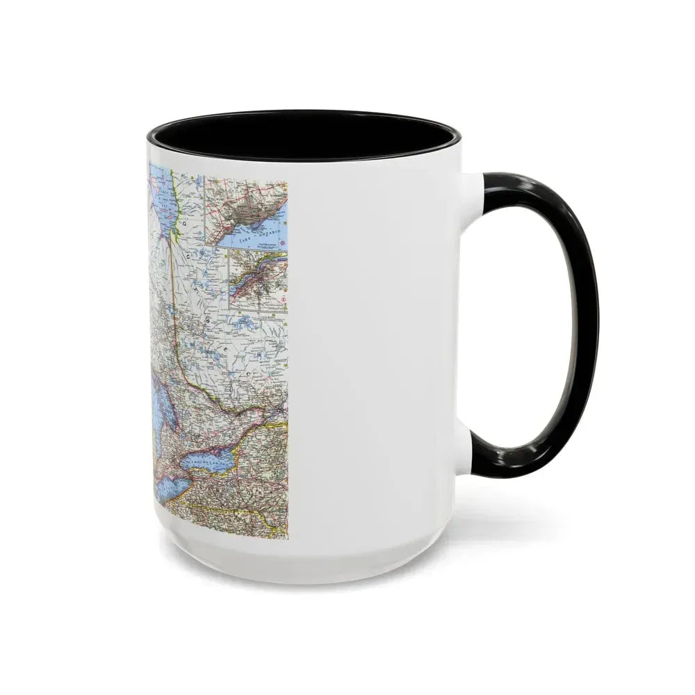 Canada - Central (1963) (Map) Accent Coffee Mug - Go Mug Yourself