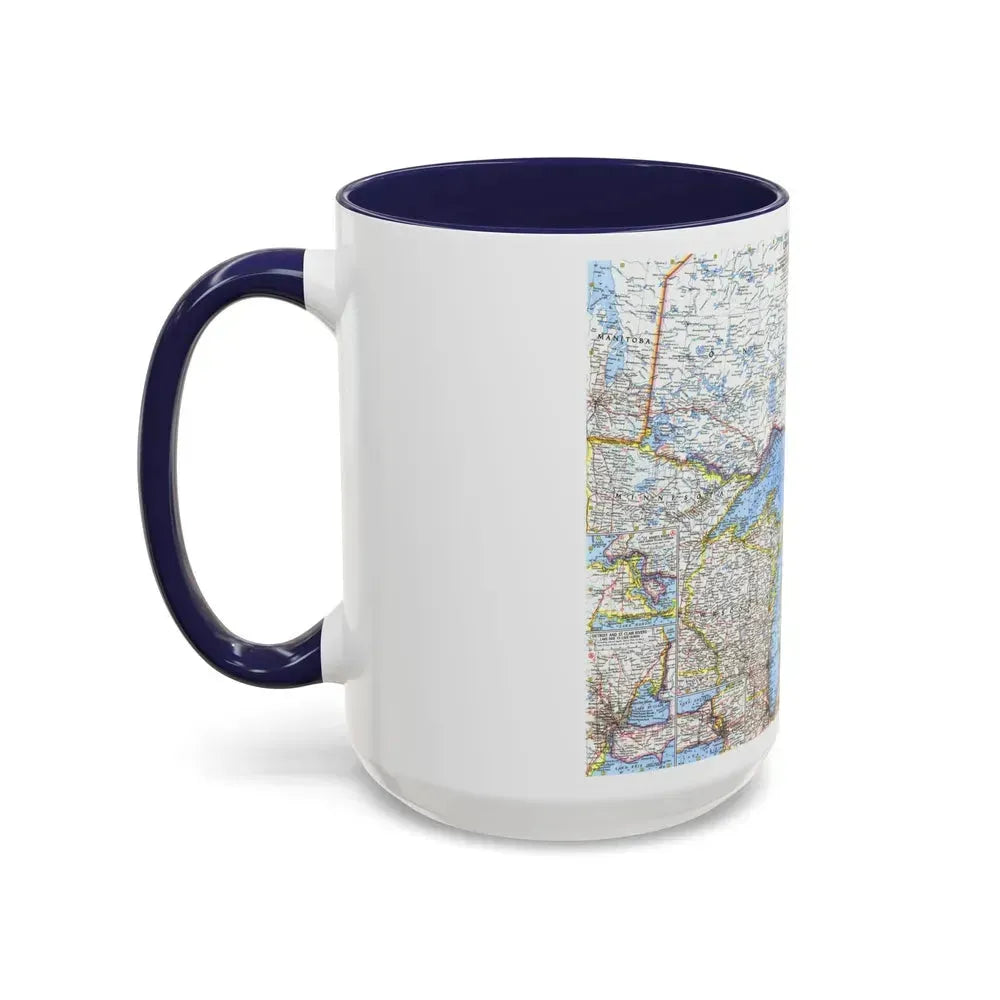 Canada - Central (1963) (Map) Accent Coffee Mug - Go Mug Yourself
