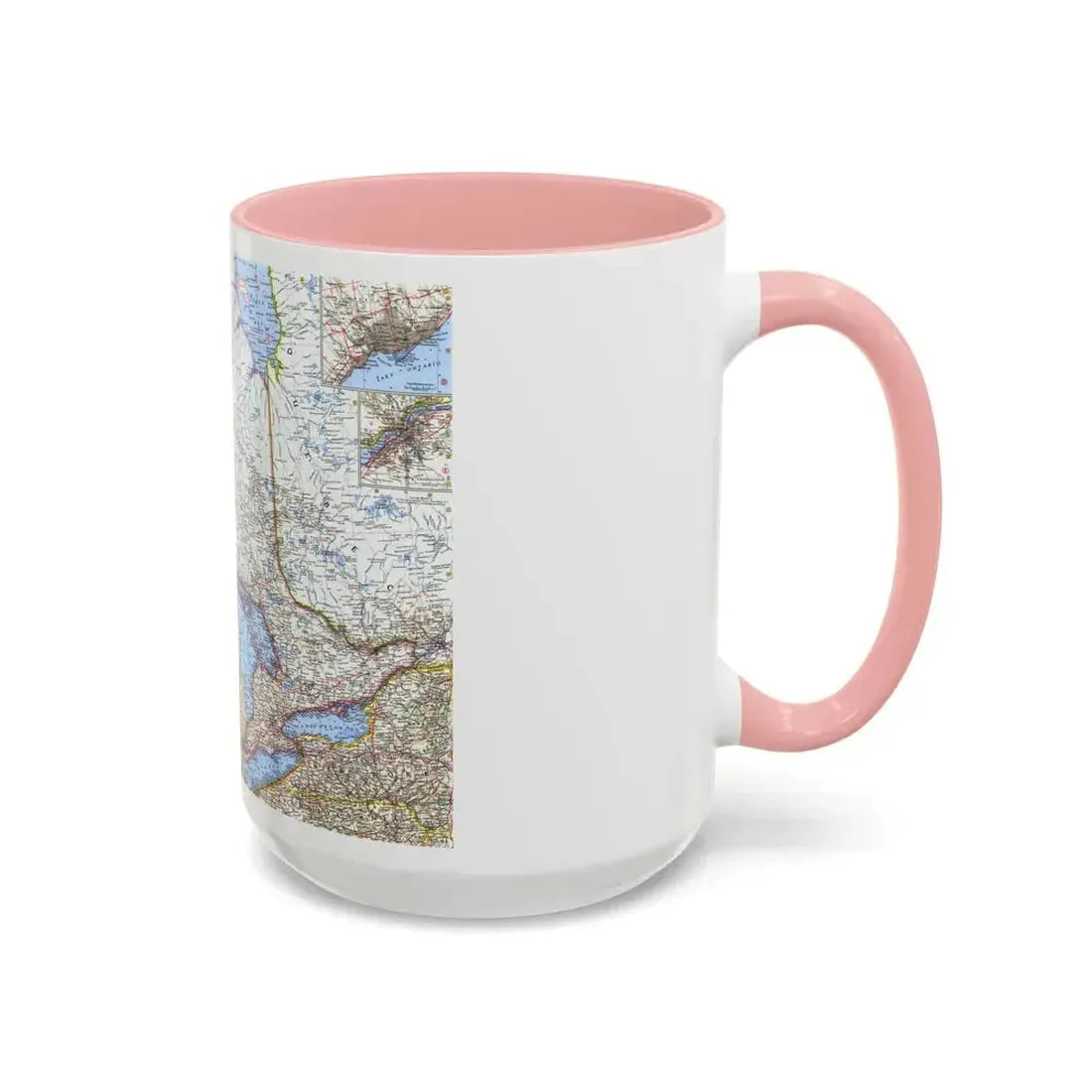 Canada - Central (1963) (Map) Accent Coffee Mug - Go Mug Yourself