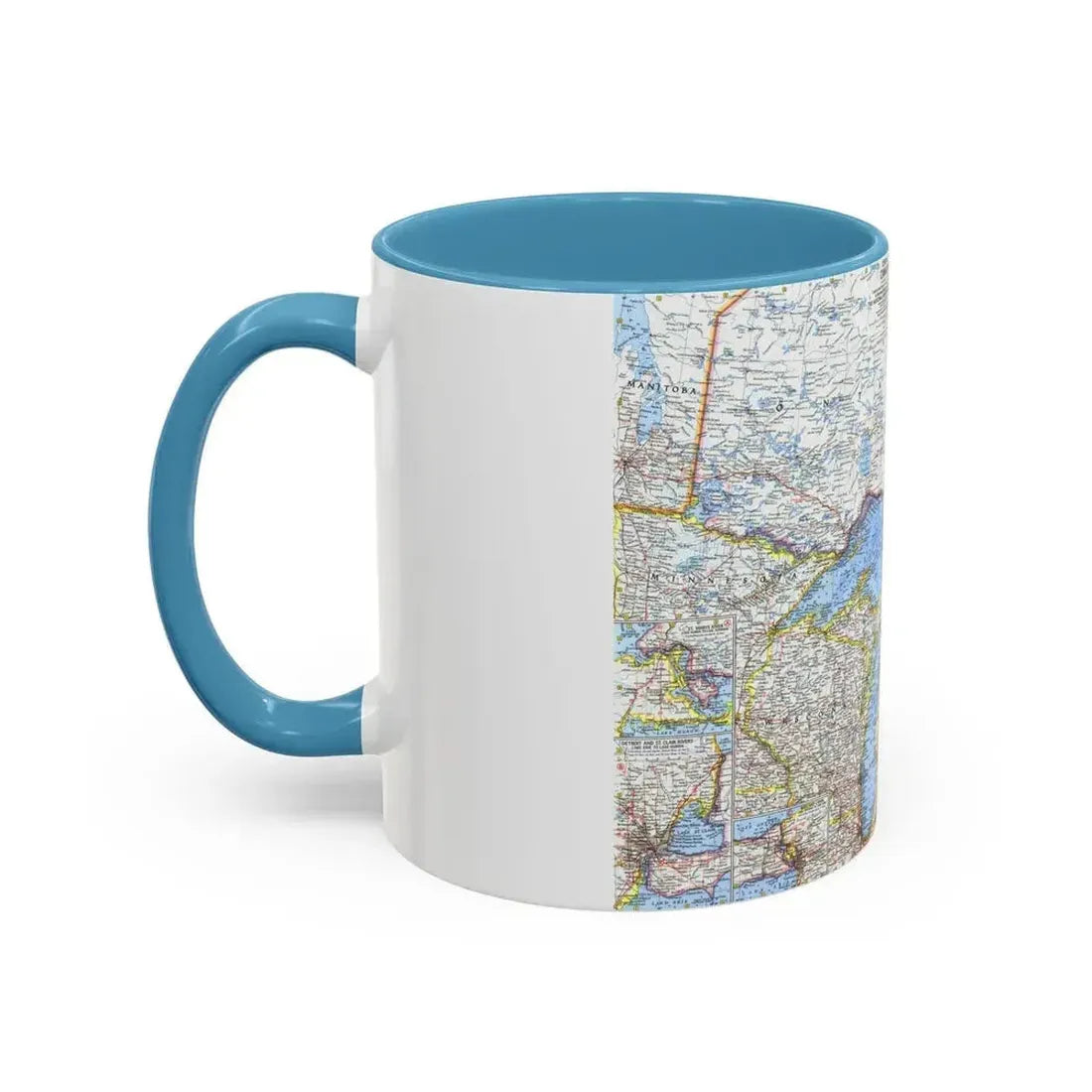 Canada - Central (1963) (Map) Accent Coffee Mug - Go Mug Yourself