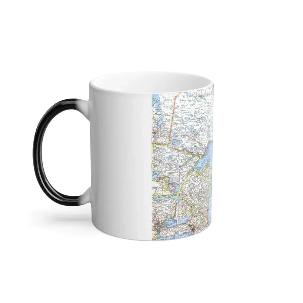 Canada - Central (1963) (Map) Color Changing Mug 11oz - Go Mug Yourself