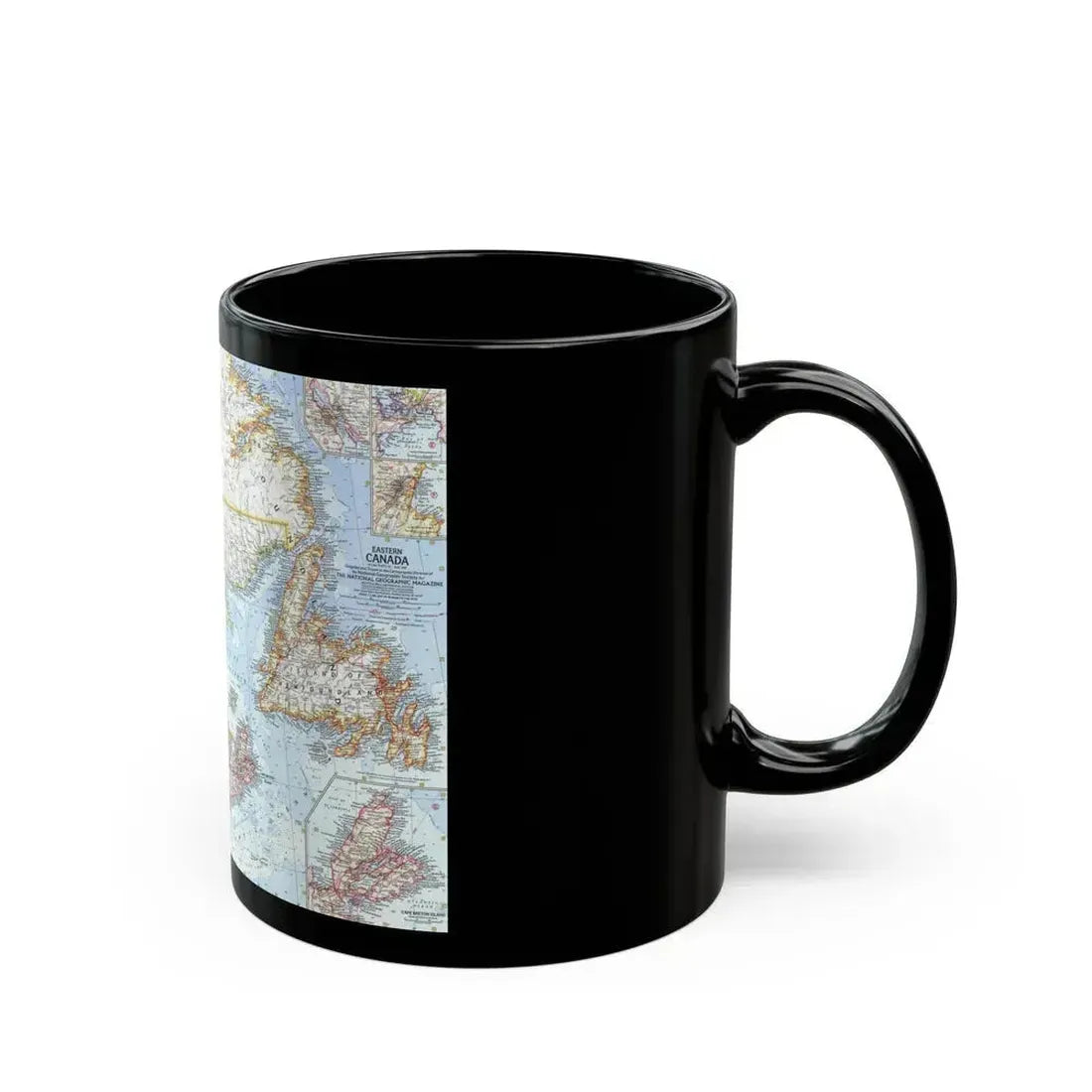 Canada - Eastern (1967) (Map) Black Coffee Mug - Go Mug Yourself