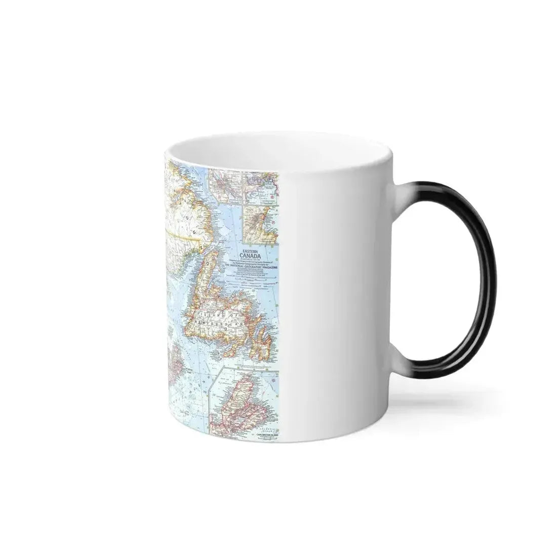 Canada - Eastern (1967) (Map) Color Changing Mug 11oz - Go Mug Yourself