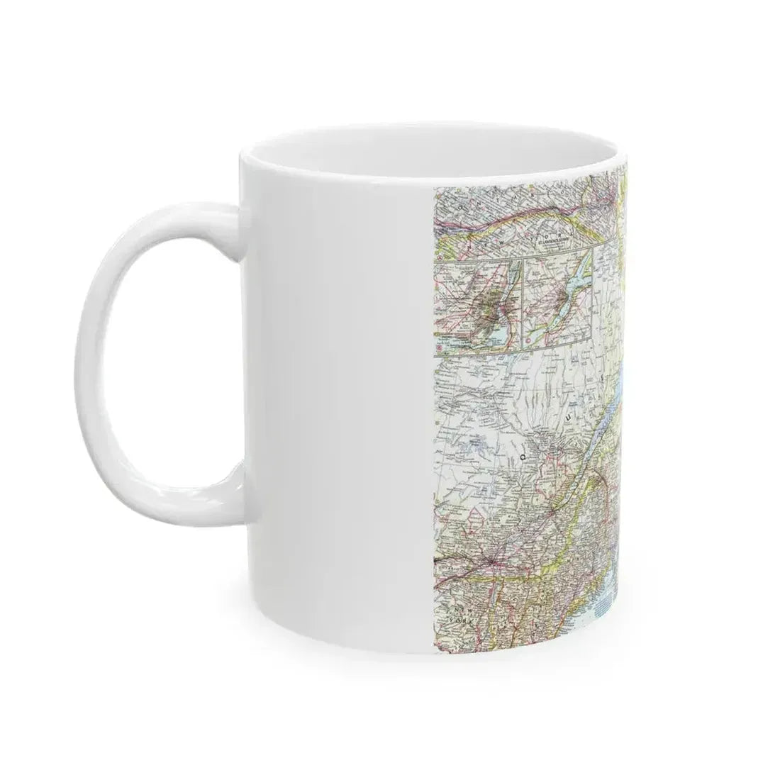 Canada - Eastern (1967) (Map) White Coffee Mug - Go Mug Yourself
