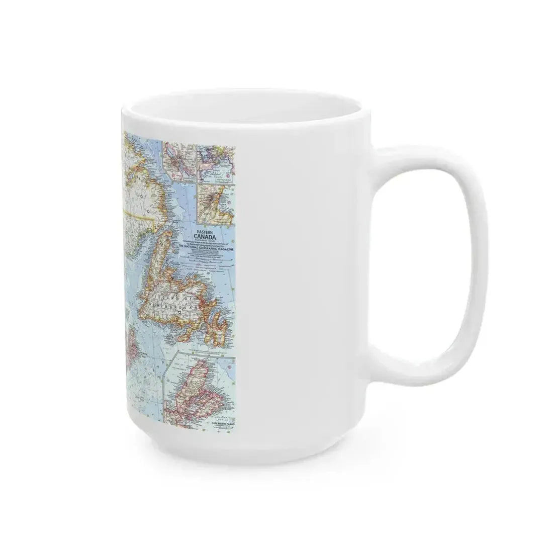 Canada - Eastern (1967) (Map) White Coffee Mug - Go Mug Yourself
