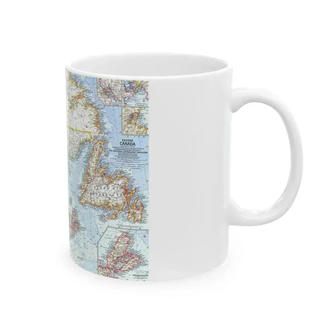 Canada - Eastern (1967) (Map) White Coffee Mug - Go Mug Yourself