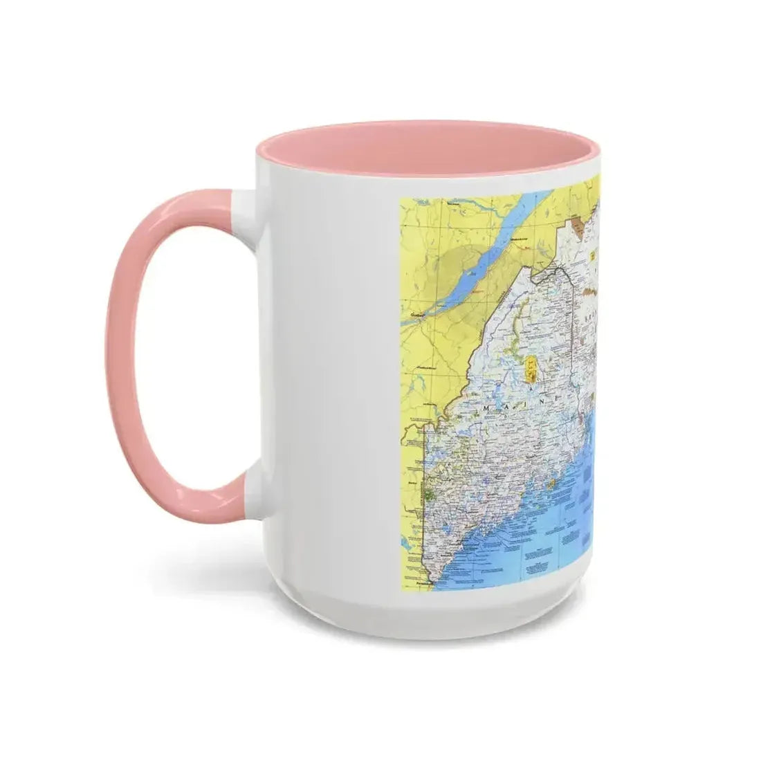 Canada - Maine, with the Maritime Provinces 1 (1975) (Map) Accent Coffee Mug - Go Mug Yourself