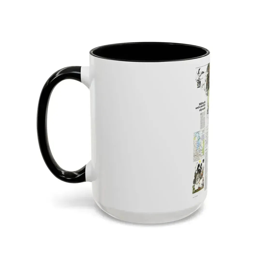 Canada - Medley of People (1979) (Map) Accent Coffee Mug - Go Mug Yourself