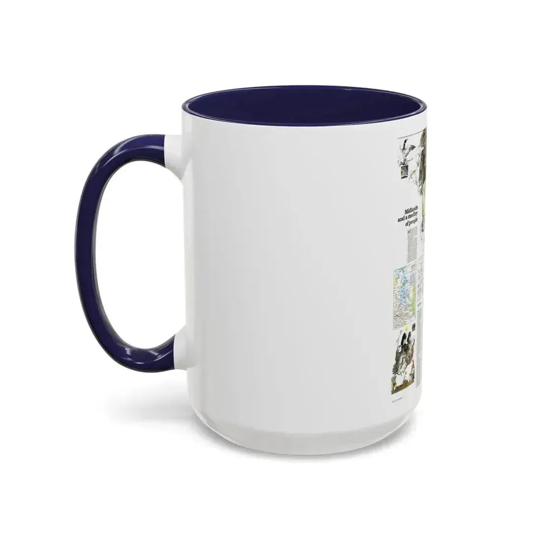 Canada - Medley of People (1979) (Map) Accent Coffee Mug - Go Mug Yourself